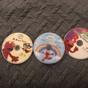 Bundle of 3 Elmo’s World dvds